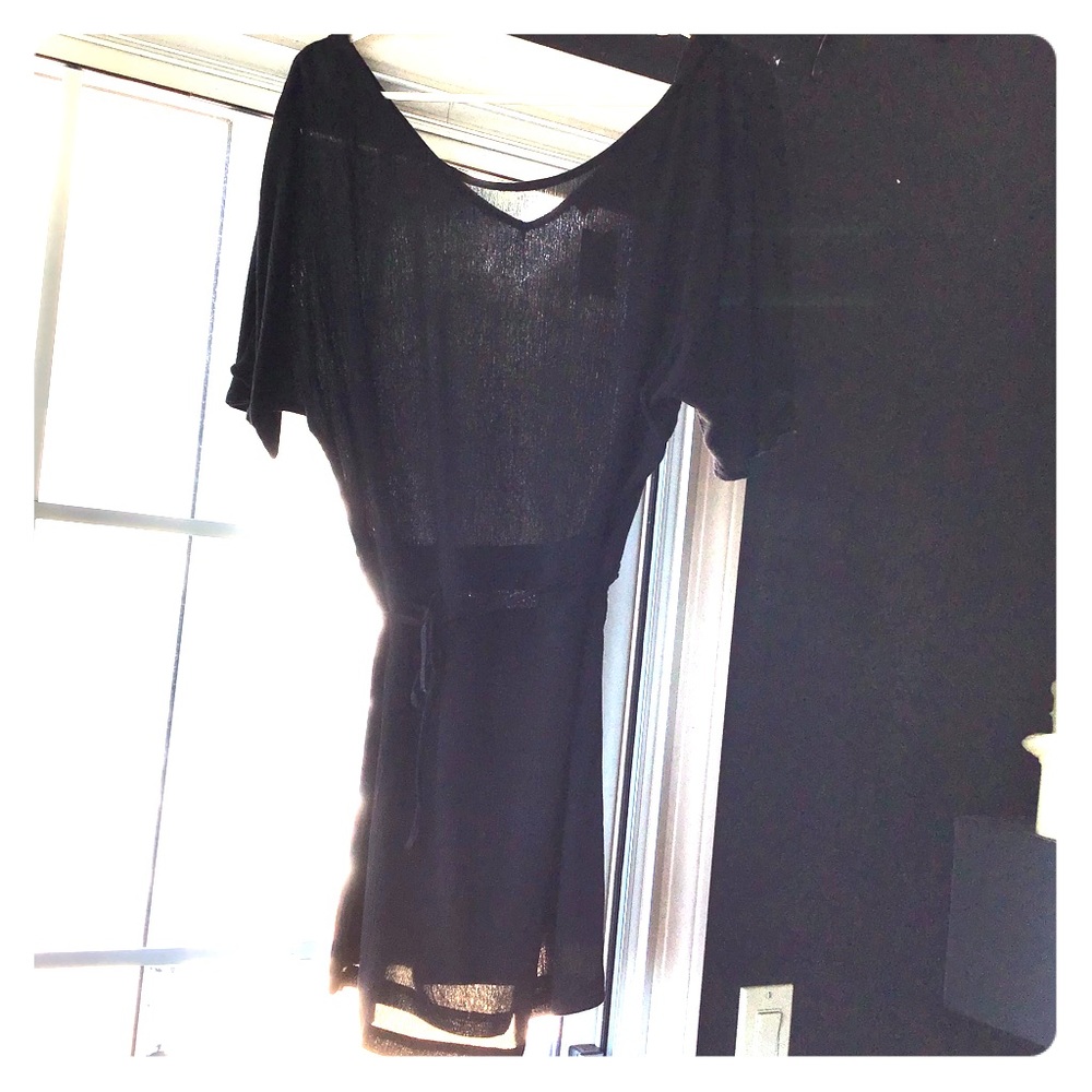 Black slip dress